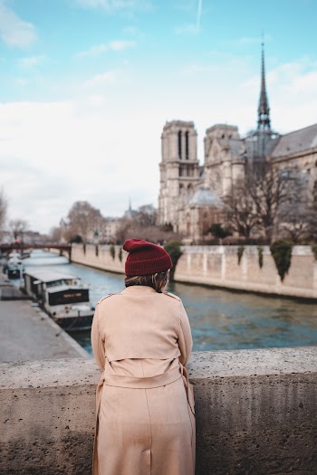 Woman Standing on a Bridge