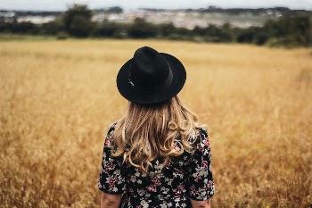 Woman standing on a golden | Free Photo - rawpixel