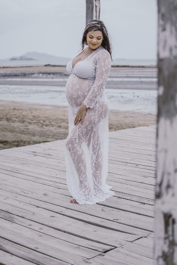 Woman Standing on Dock