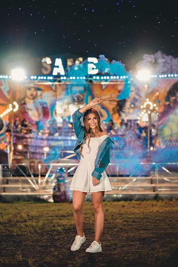 Woman Standing on Field