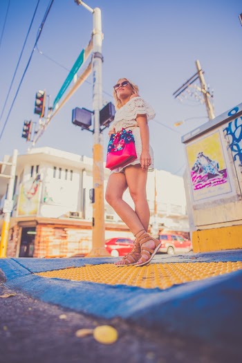 Woman Standing on the Street