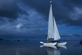 Woman Standing On White Boat 