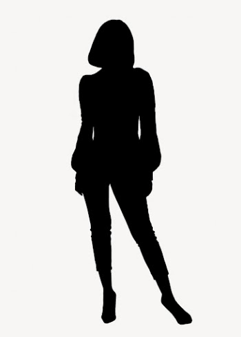Woman standing silhouette clipart, full | Free PSD Illustration - rawpixel