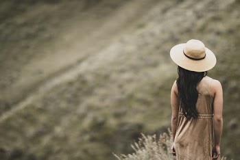 Woman Standing Wearing Dress