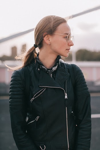 Woman Standing While Looking to the Left
