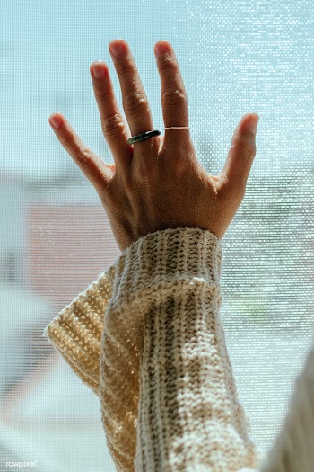 Woman staring out the window during a lockdown | Free  photo - 2330292