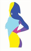 woman style flat illustration Free Vector