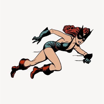 Woman superhero clipart, comic illustration | Free Vector - rawpixel