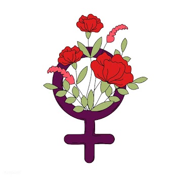 Woman symbol with flowers and leaves vector | Free stock vector - 487635