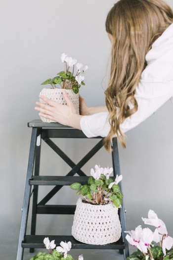 Woman Taking Care Plants