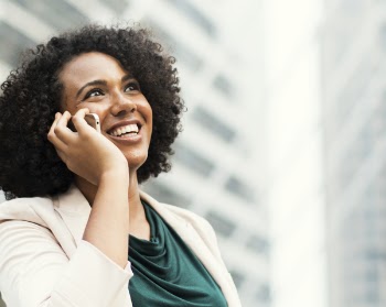 Woman Taking Phone Call