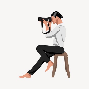 Woman taking photo clipart, hobby | Free Photo - rawpixel