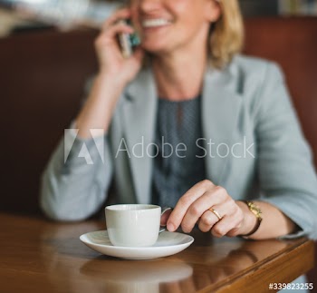 Woman talking on the phone