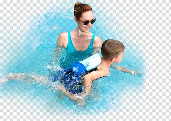 Woman teaching boy to swim, Swimming pool Pool noodle USA Swimming Leisure, People Pool transparent background PNG clipart