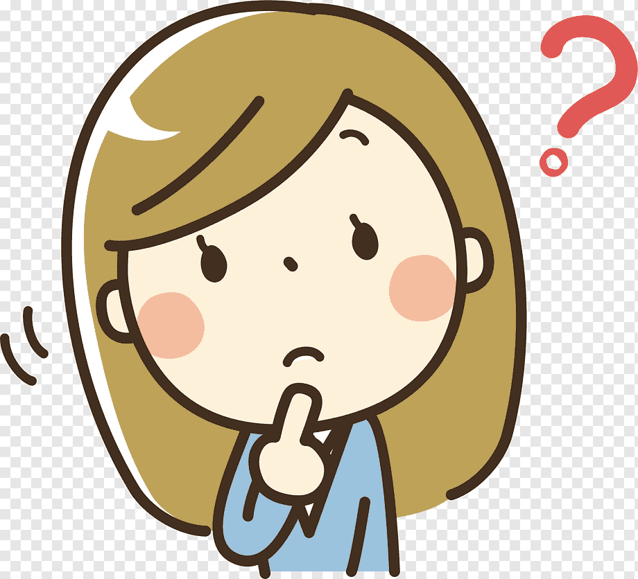 woman thinking, Cartoon, thinking woman, child, face, hand png