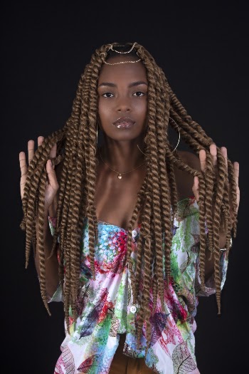 Woman Touching Her Own Hair