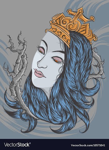 Woman tribal style vector image