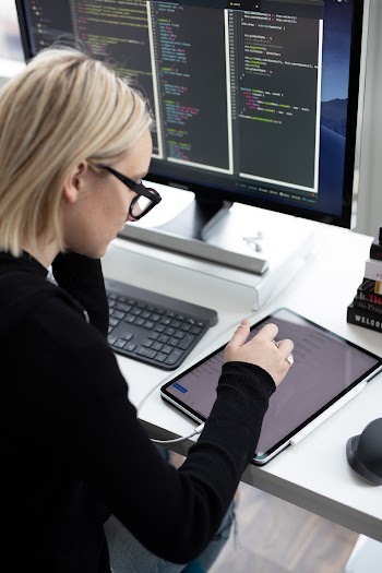 Woman Using Ipad