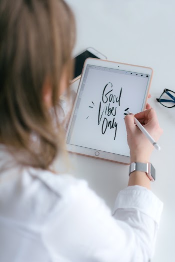 Woman Using Ipad