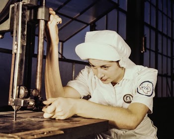 Woman Using Machine during Nighttime