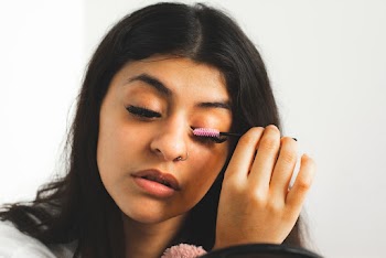 Woman Using Mascara