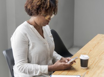 Woman Using Smartphone