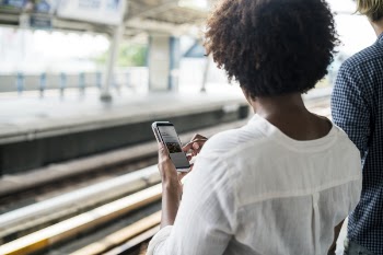 Woman Using Smartphone 