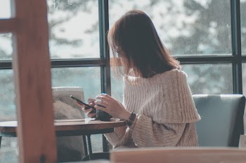 Woman Using Smartphone 