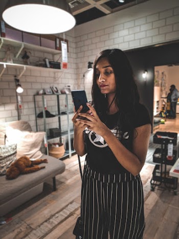 Woman Using Smartphone