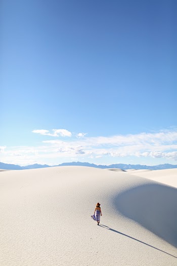 Woman Walking at the Desert during Day