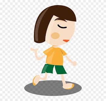Woman Walking, Gesture, Hand, Action, Girl, People, - Girl Running Clip Art