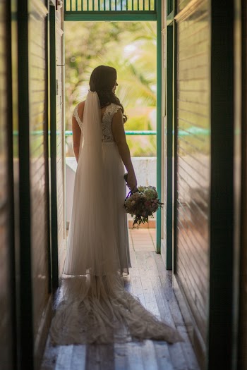 Woman Walking On Hallway