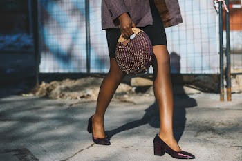 Woman Walking On Street
