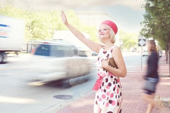 Woman Waving Her Right Hand