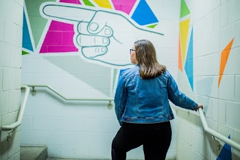 Woman Wearing a Denim Jacket