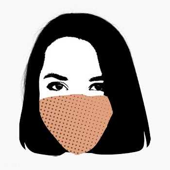 Woman wearing a face mask during coronavirus pandemic transparent png | Free  transparent png - 2310838