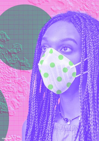Woman wearing a face mask to prevent coronavirus infection background | Free  photo - 2309913