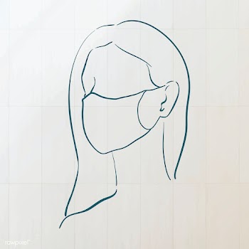 Woman wearing a face mask to prevent coronavirus pandemic character ve.. | Free  vector - 2300941