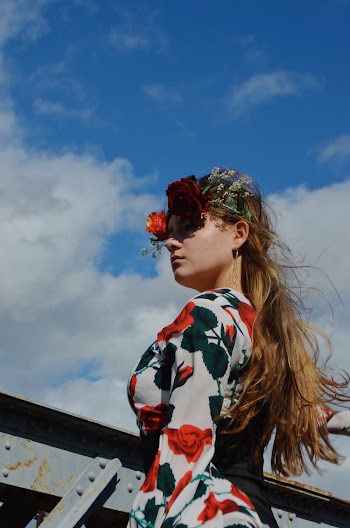 Woman Wearing A Floral Dress
