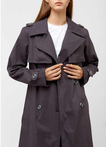 Woman wearing a trench-coat