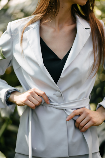 Woman wearing a trench-coat