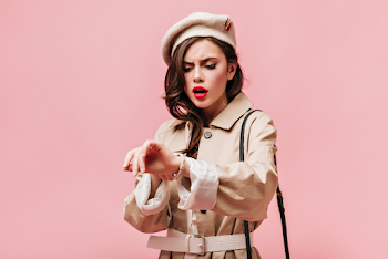 Woman wearing a trench-coat