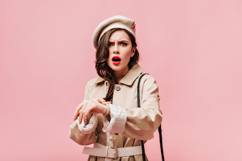 Woman wearing a trench-coat