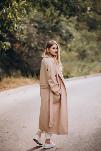 Woman wearing a trench-coat