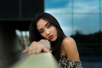 Woman Wearing An Off Shoulder Blouse