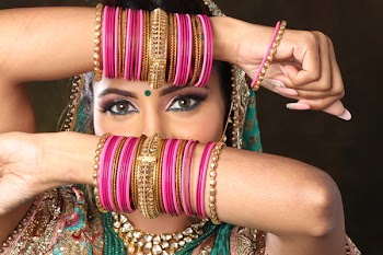 Woman Wearing Bangle Bracelets