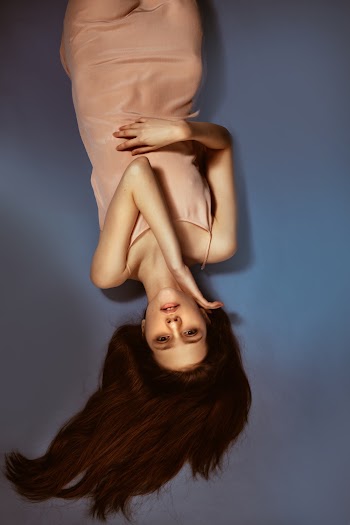 Woman Wearing Beige Dress