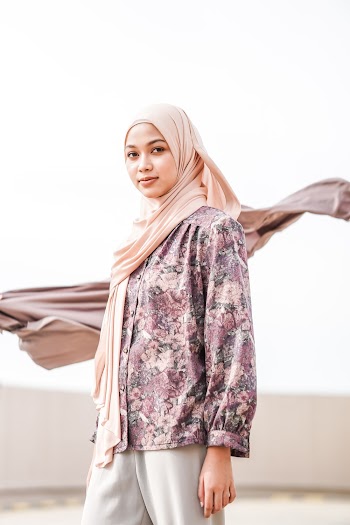 Woman Wearing Beige Hijab