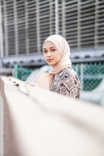 Woman Wearing Beige Hijab