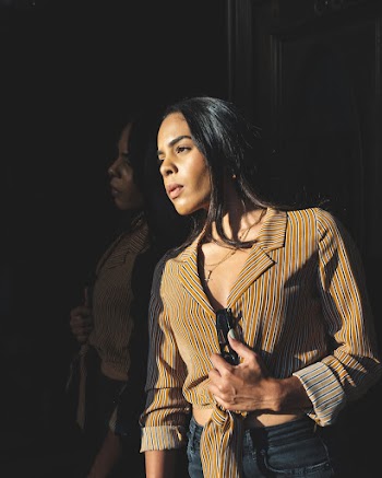 Woman Wearing Beige Long-sleeved Top